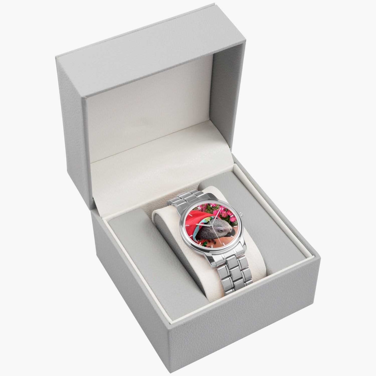 Louis Folding Clasp Type Stainless Steel Quartz Watch (With